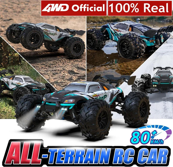 4WD Remote Control Car Off Road 4x4 RC High Speed Buggy Truck Super Brushless 50 or 80KM/H Fast Drift Racing Toy Kids Adults