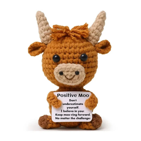 Cute Handmade Crochet Dolls Handmade Knitted Animals Fruit Plant Ornament Positive Energy Crochet Doll for Students Christmas