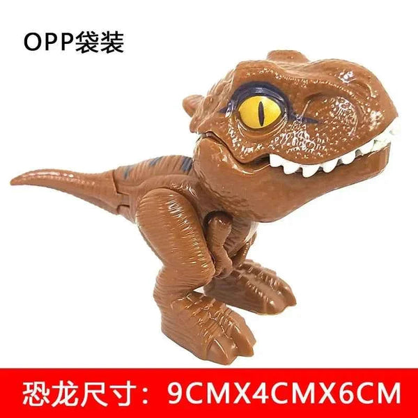 Jurassic Finger Dinosaur  Tyrannosaurus Model Toys for Kids Finger Biting Dinosaurs Movable Joints Dinosaur Toy for Boy Gift