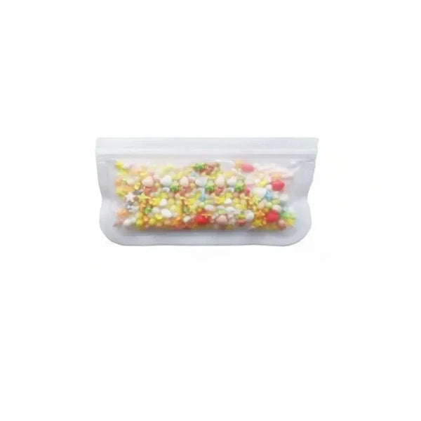 Silicone Food Storage Bags – Reusable Leakproof Stand-Up Zip Lunch & Snack Containers for Fresh Food