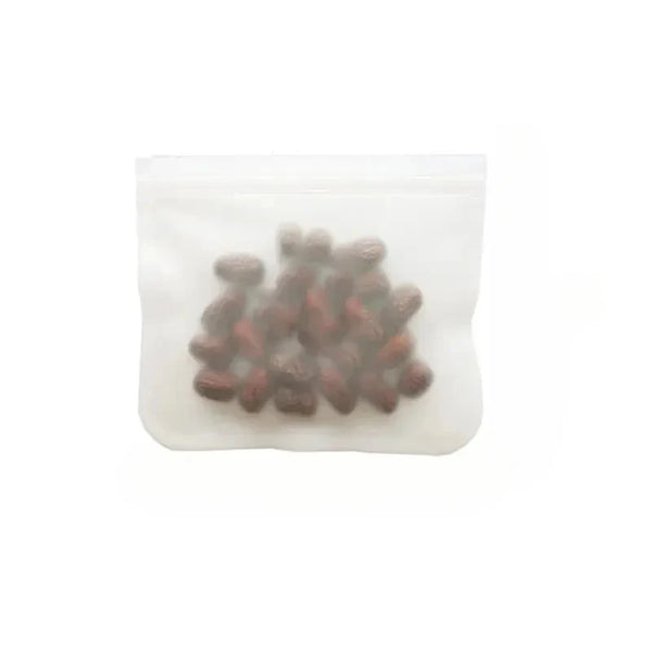 Silicone Food Storage Bags – Reusable Leakproof Stand-Up Zip Lunch & Snack Containers for Fresh Food