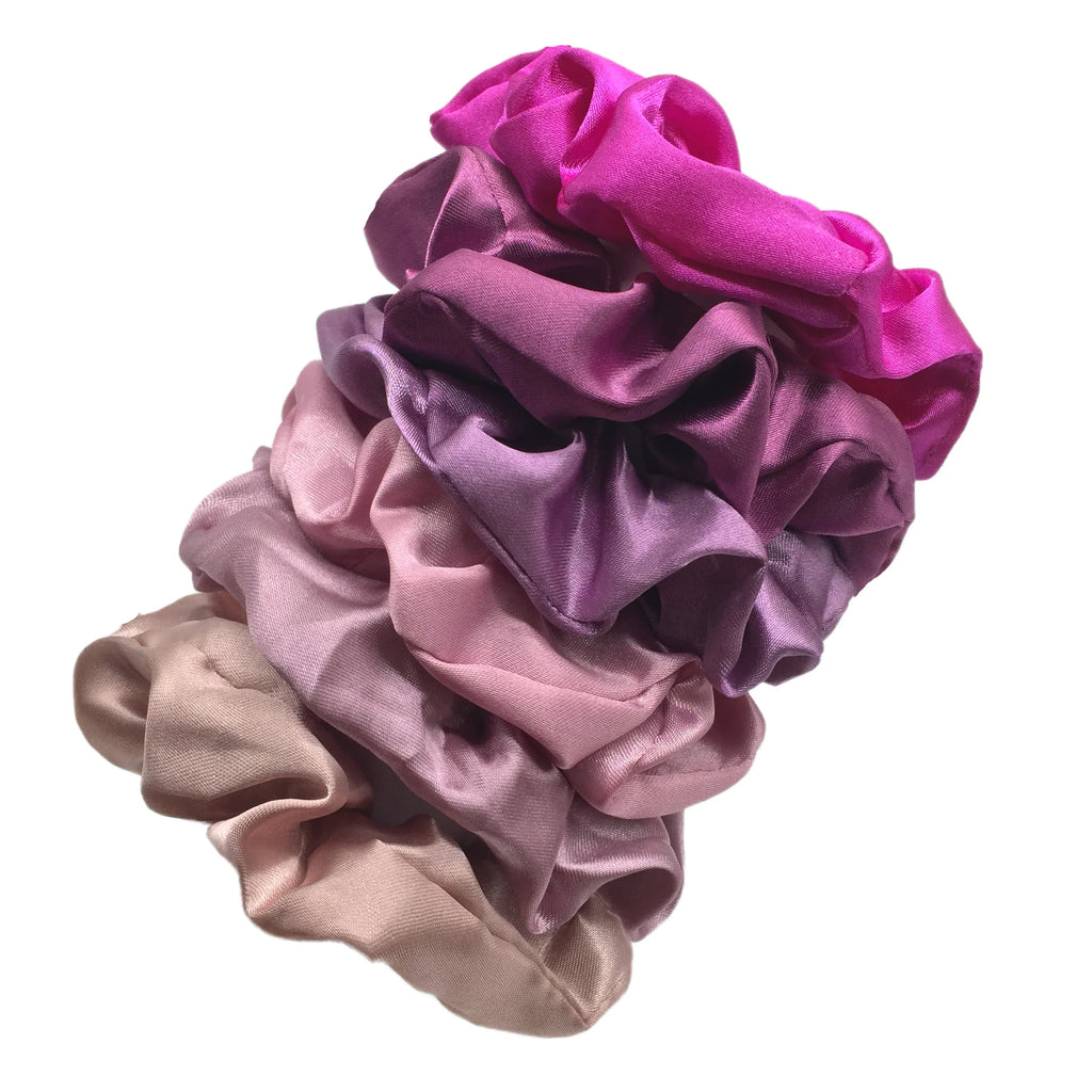 Satin Scrunchies Set for Women & Girls – 25/10/6 Pcs Elastic Hair Bands | Soft Silk Ponytail Holders & Fashion Hair Accessories