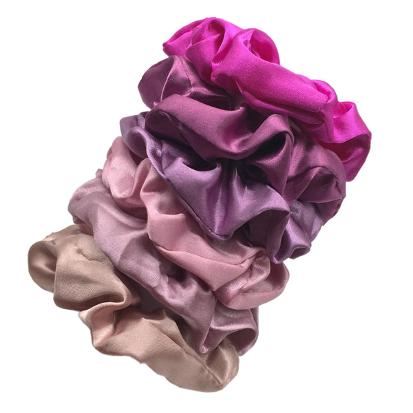 Satin Scrunchies Set for Women & Girls – 25/10/6 Pcs Elastic Hair Bands | Soft Silk Ponytail Holders & Fashion Hair Accessories