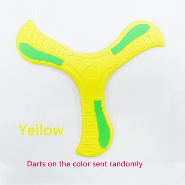 Children Boomerang Soft Three-leaf Cross Outdoor Toy Flying Disc Adult-kids Interactive Sports Toy for Puzzle Decompression Gift