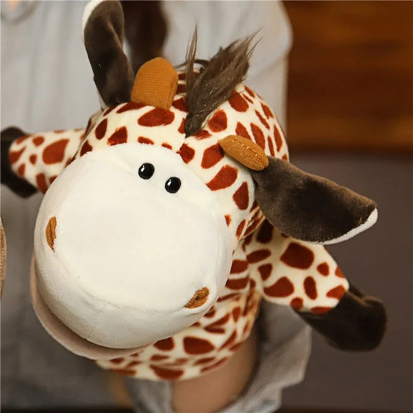 Cartoon Plush Hand Finger Puppets – Soft Interactive Toy for Kids, Party Supply & Family Gathering Fun