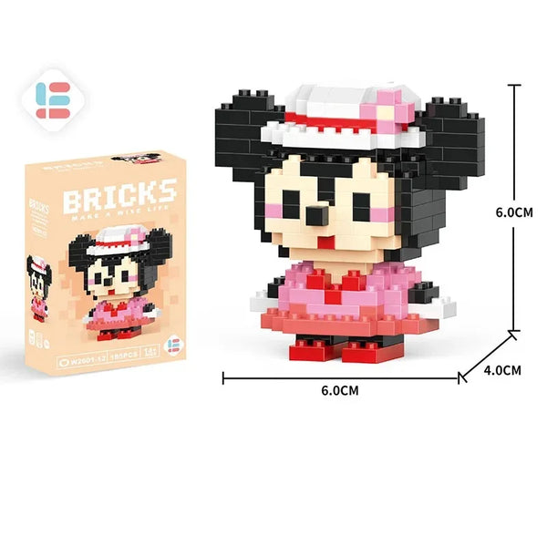 Disney Lilo & Stitch & Pokémon Pikachu Building Blocks – Cute Anime Cartoon Model Toy Set for Kids | Creative Educational Gift for Children