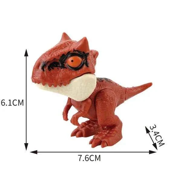 Jurassic Finger Dinosaur  Tyrannosaurus Model Toys for Kids Finger Biting Dinosaurs Movable Joints Dinosaur Toy for Boy Gift