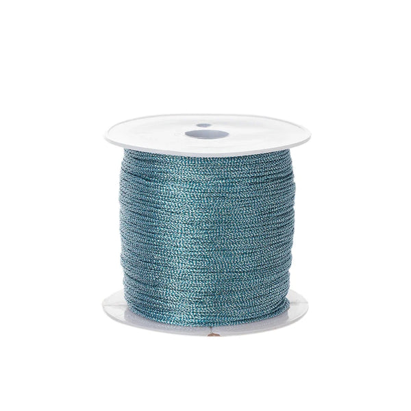 Metallic Beading Thread Cord – Rose Gold & Silver for DIY Jewelry