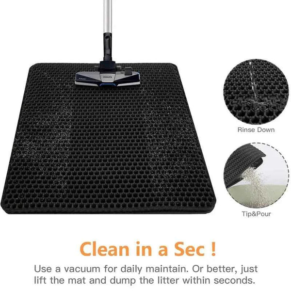 Cat Litter Mat – Waterproof Double Layer For Clean Floors