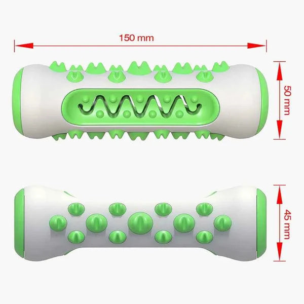 Chew-Resistant Rubber Dog Toy for Dental Health