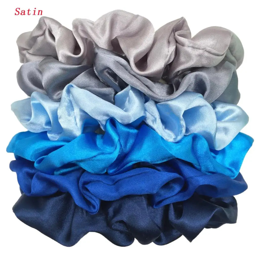 Satin Scrunchies Set for Women & Girls – 25/10/6 Pcs Elastic Hair Bands | Soft Silk Ponytail Holders & Fashion Hair Accessories