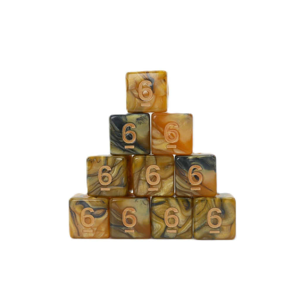 Saharan Sands 10d6 - DnD Dice Set | Acrylic RPG Gaming Dice - Collectors World Toys