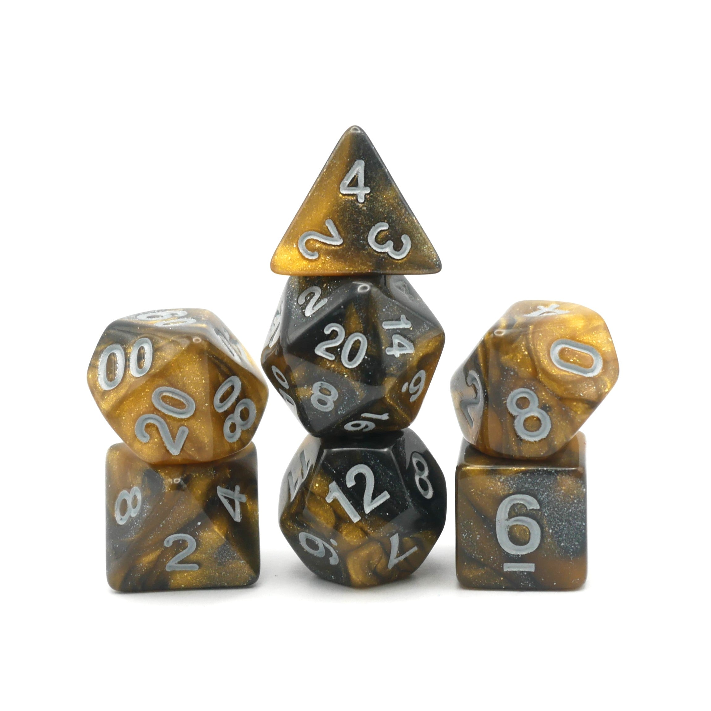 Saharan Dream - 7 Piece DnD Dice Set | Acrylic RPG Gaming Dice - Collectors World Toys