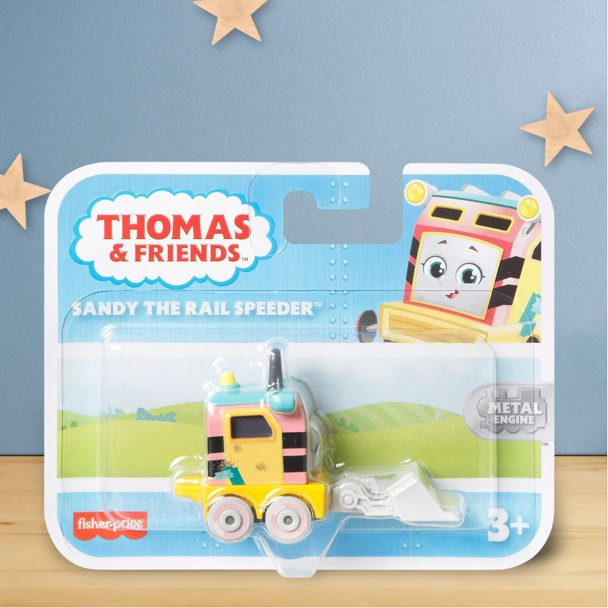 Thomas & Friends Sandy The Rail Speeder (with shovel) Push Along toy -