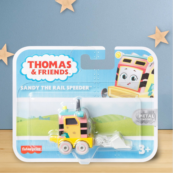Thomas & Friends Sandy The Rail Speeder (with shovel) Push Along toy