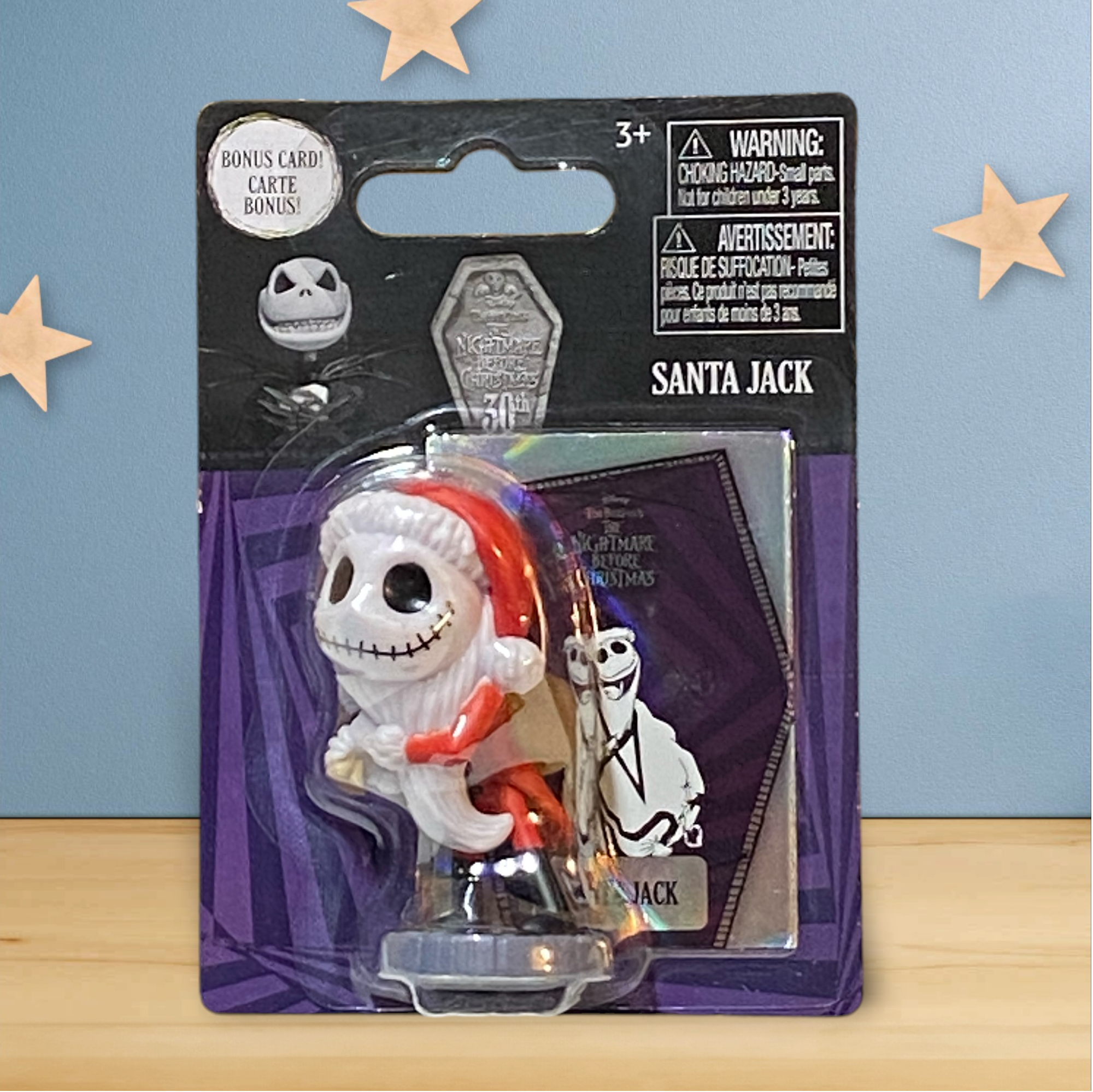 Santa Jack Micro Figure with Bonus Card - Nightmare Before Christmas