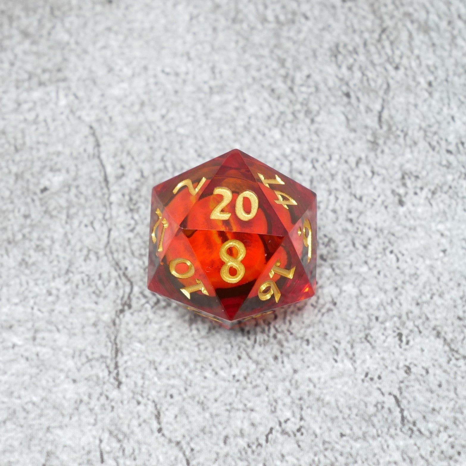 Sauron's Eye |  7 Piece Moving Eye DnD Dice Set | Acrylic RPG Gaming Dice - Collectors World Toys