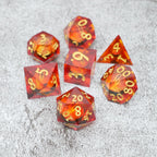 Sauron's Eye |  7 Piece Moving Eye DnD Dice Set | Acrylic RPG Gaming Dice - Collectors World Toys