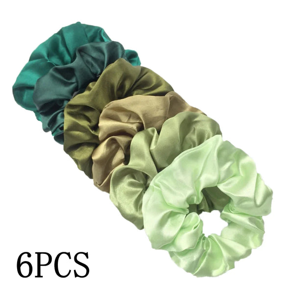 Satin Scrunchies Set for Women & Girls – 25/10/6 Pcs Elastic Hair Bands | Soft Silk Ponytail Holders & Fashion Hair Accessories