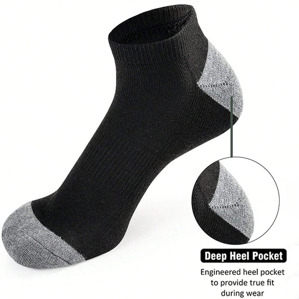 10 Pairs Breathable Low-Cut Socks – Odor Proof & Sweat Absorbing