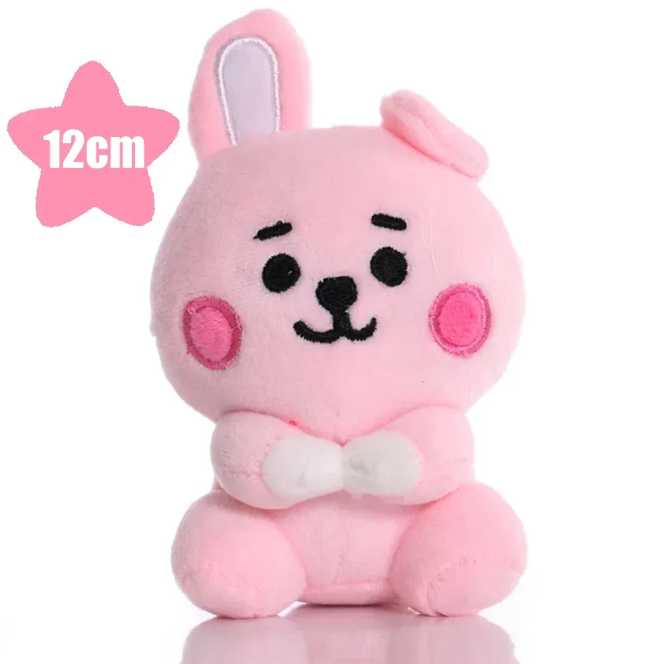 B-T-21 Plush Toy Set – Cute Cartoon Animal Keychain & Backpack Pendant, Soft Stress Relief Toy & Friend Gift