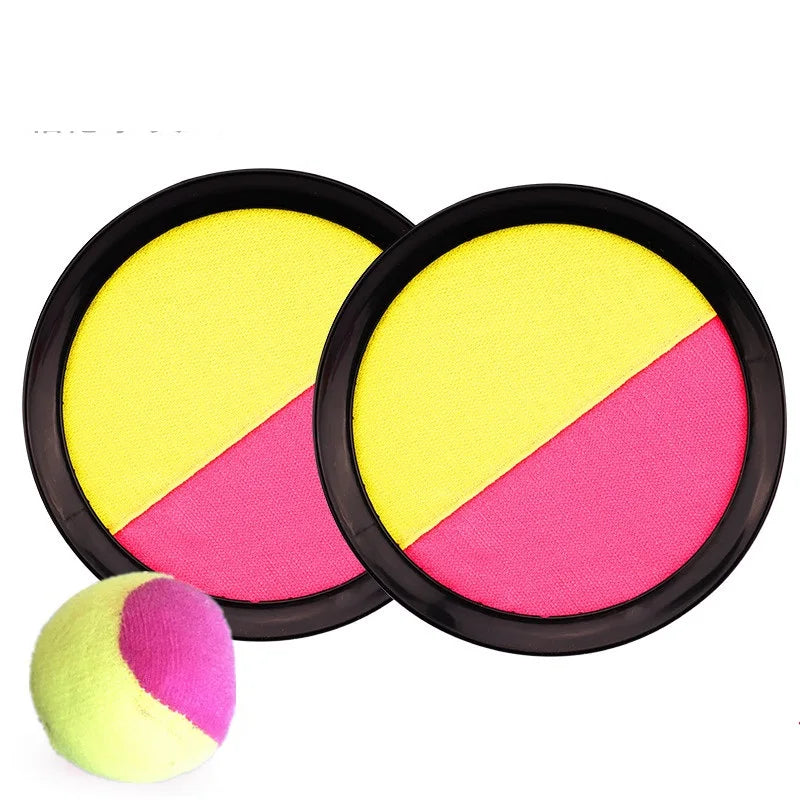1Set Kids Sucker Sticky Ball Toy Outdoor Sports Catch Ball Game Set Throw And Catch Parent-Child Interactive Outdoor Toys
