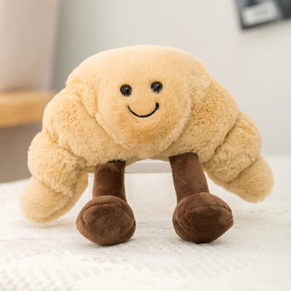 Cute Cartoon Egg & Toast Plush Toy – Breakfast Expression Stuffed Doll Pillow | Soft Baby Comfort Toy & Christmas Gift