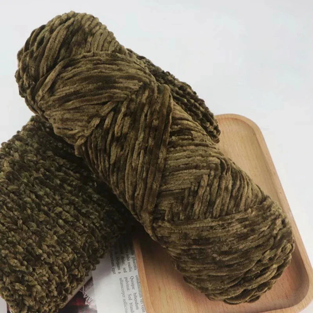 95g Chenille Soft Velvet Yarn Blended Knitting Wool Crochet Handmade Scarf Coat Baby Blanket And Hat