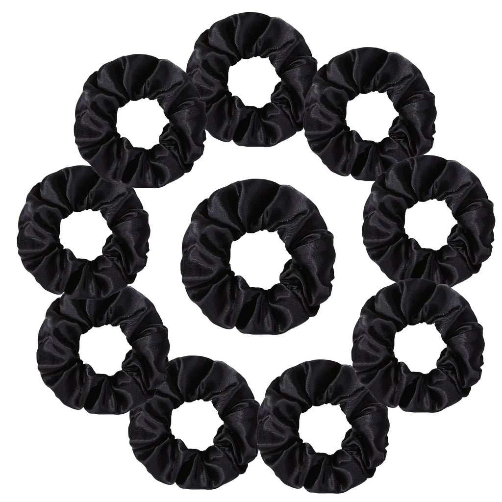 Satin Scrunchies Set for Women & Girls – 25/10/6 Pcs Elastic Hair Bands | Soft Silk Ponytail Holders & Fashion Hair Accessories