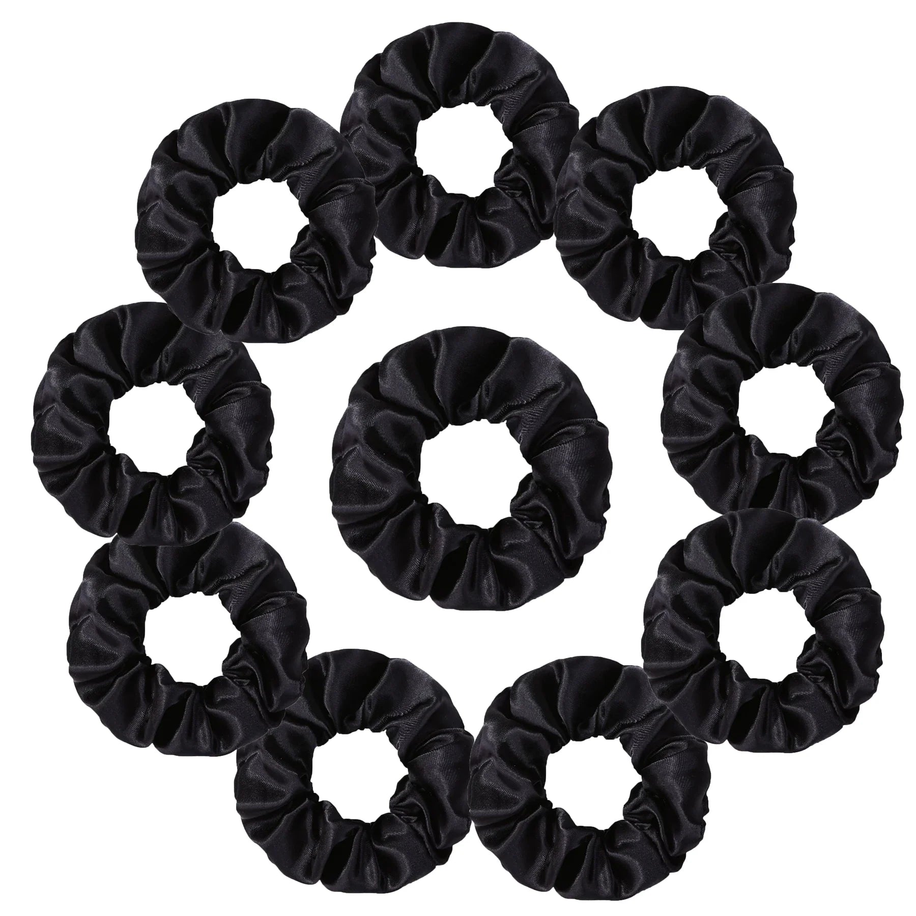 Satin Scrunchies Set for Women & Girls – 25/10/6 Pcs Elastic Hair Bands | Soft Silk Ponytail Holders & Fashion Hair Accessories