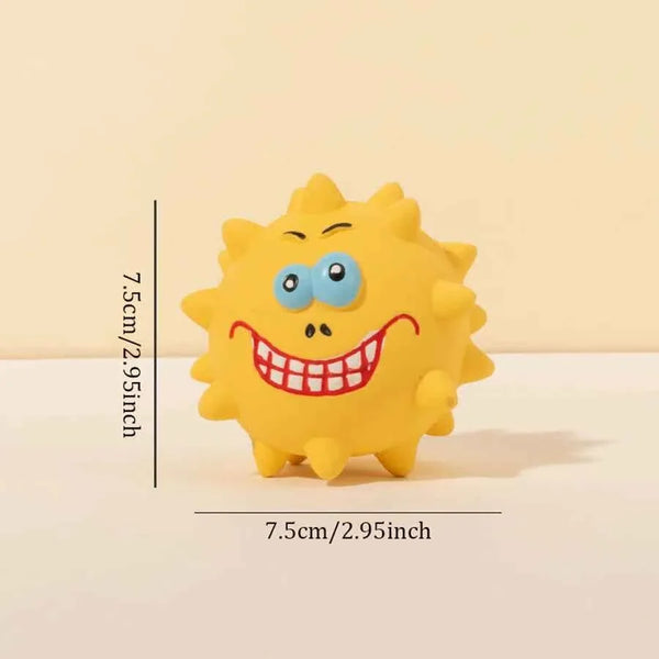 Squeaky Thorn Dog Chew Toy