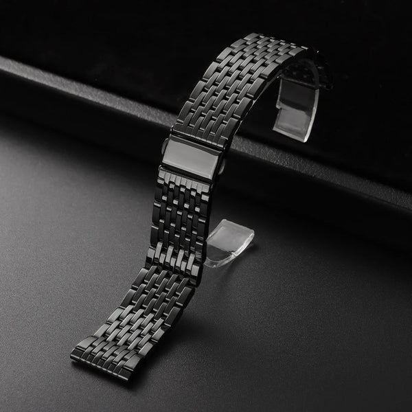 Stainless Steel Watchband Premium Bracelet Straps 18mm 20mm 22mm Universal Metal Watch Band Folding Buckle for Seiko for Rolex
