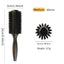 Professional Boar Bristle Round Hair Brush for Women and Men Hair Styling Comb Salon Hairdressing Hairdresser Wood Round Brush