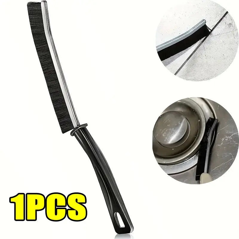Hard Bristle Crevice Cleaning Brush – Corner, Groove & Window Cleaning Tool for Kitchen, Bathroom, Tiles & Home