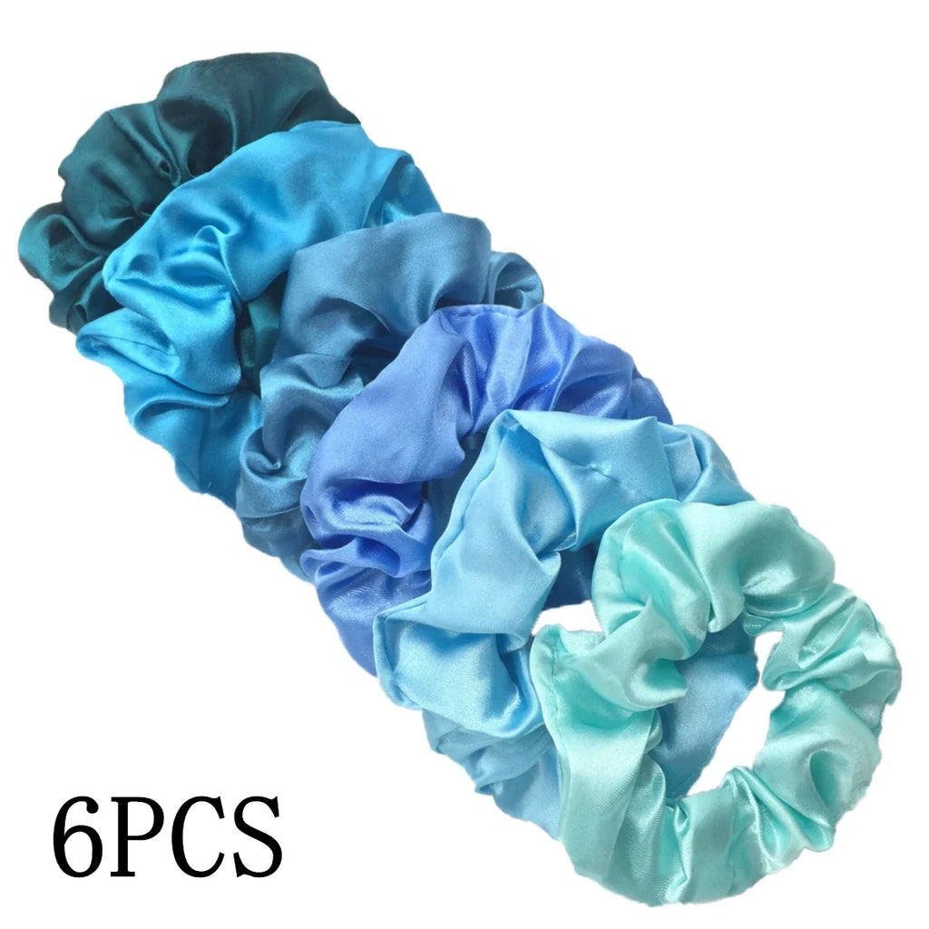 Satin Scrunchies Set for Women & Girls – 25/10/6 Pcs Elastic Hair Bands | Soft Silk Ponytail Holders & Fashion Hair Accessories
