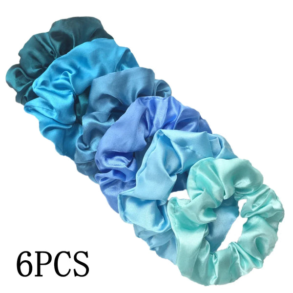 Satin Scrunchies Set for Women & Girls – 25/10/6 Pcs Elastic Hair Bands | Soft Silk Ponytail Holders & Fashion Hair Accessories