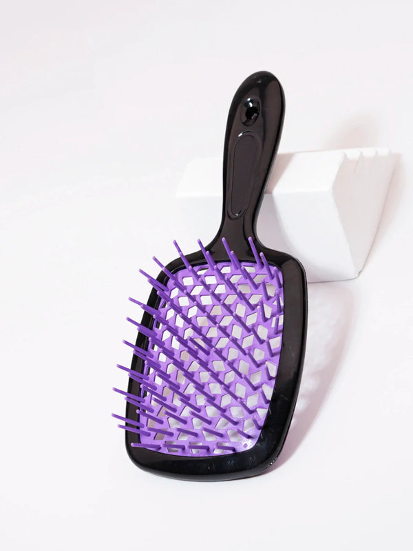 Tangled hair combed hair massage hairbrush hollowed out curly brush salon hairdresser hairdresser Special for real hair wigs