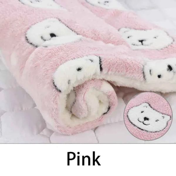 Flannel Pet Sleeping Mat & Dog Bed – Soft, Washable, and Durable