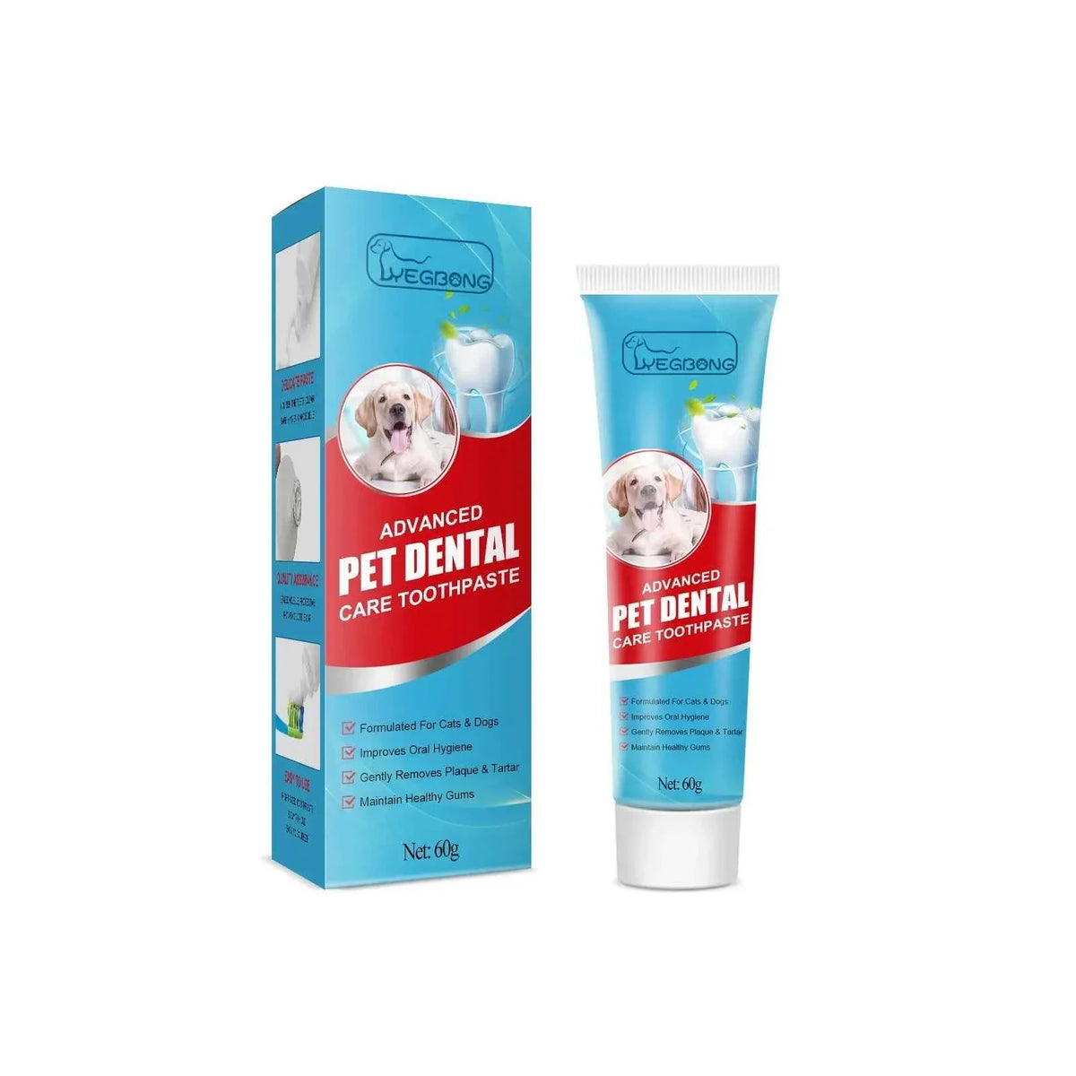 Complete Pet Toothbrush And Toothpaste Kit