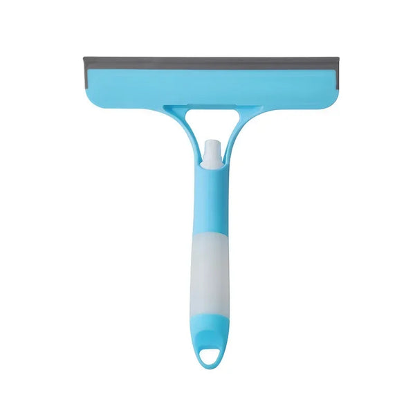 3 in 1 Window Cleaning Squeegee Multi Function Glass Mirror Wiper with Spray Bottle Microfiber Scrub Household Car Cleaner Tools