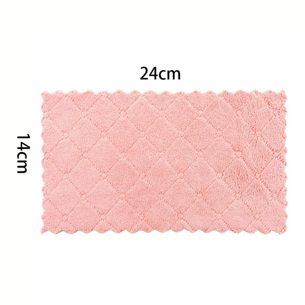 10pcs Microfiber Dish Cloths Multi Purpose Dishwashing Towels For Tableware Double Sided Cleaning Rags Kitchen Accessories