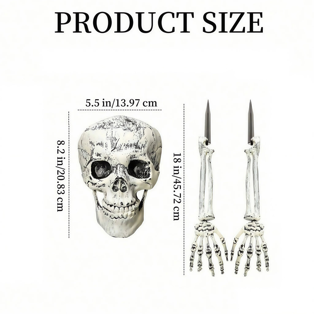 Halloween Skeleton Stake Decorations, Realistic Skeleton Arm Leg Bones, Spooky Yard Garden Halloween Decoration