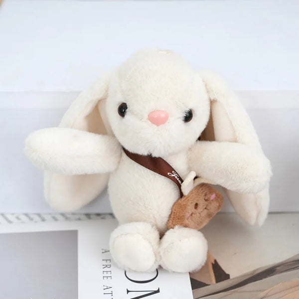 15cm Women's Rabbit Fur Keychain Bag Car Pendant Jewelry Decoration Fashionable Accessory for Bags And Gifts