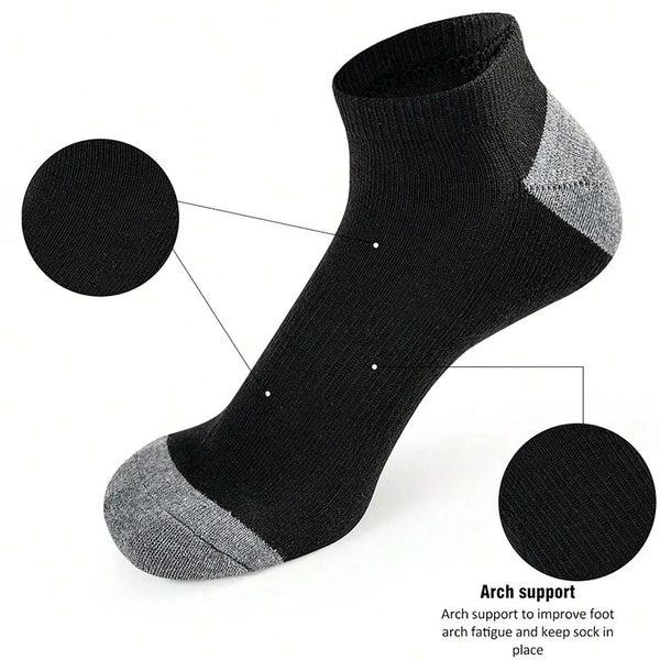 10 Pairs Breathable Low-Cut Socks – Odor Proof & Sweat Absorbing