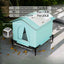Waterproof Outdoor Pet House – Winter Warm Cat & Small Dog Cave Bed | Foldable, Washable, Cozy Shelter