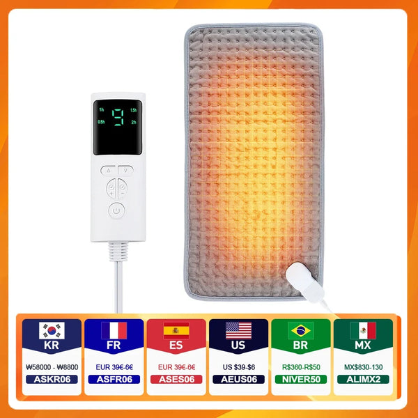 Electric Heating Blanket – Warm Heated Pad for Bed & Sofa Winter Use
