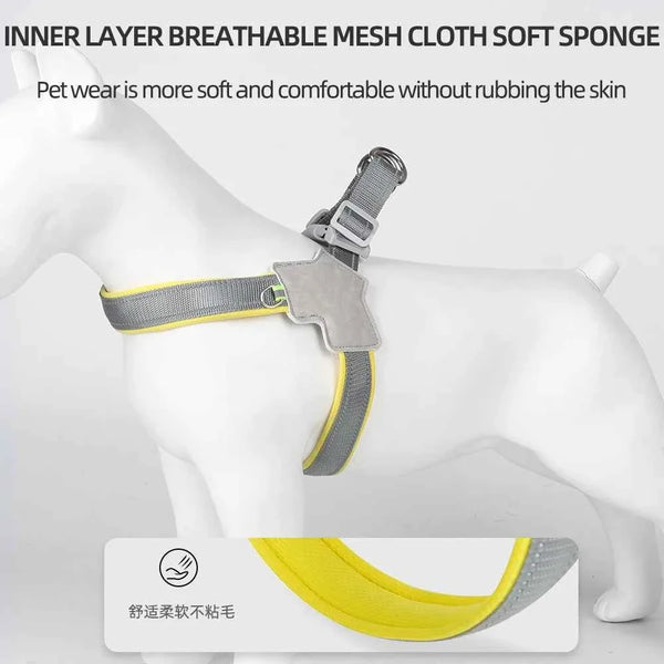 Reflective No-Pull Dog Harness – Adjustable Vest for Small & Medium Dogs