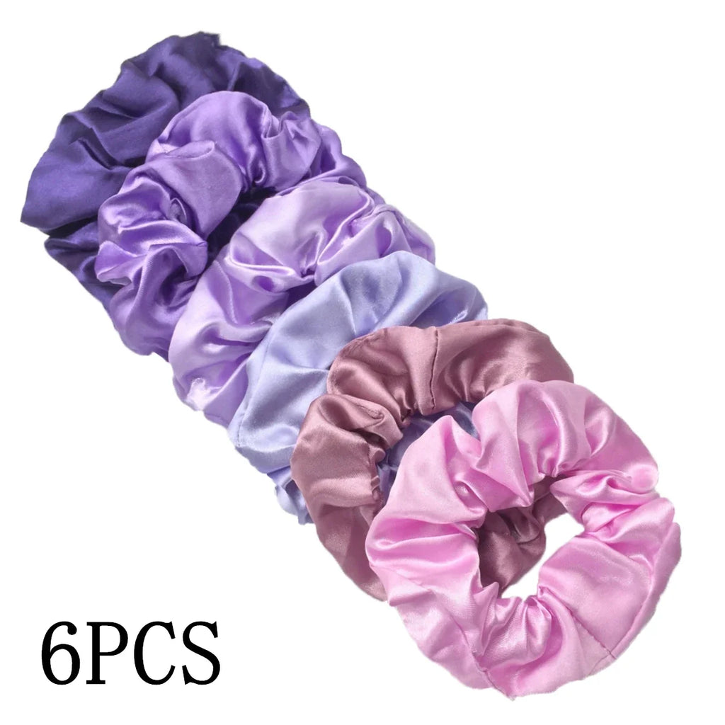 Satin Scrunchies Set for Women & Girls – 25/10/6 Pcs Elastic Hair Bands | Soft Silk Ponytail Holders & Fashion Hair Accessories