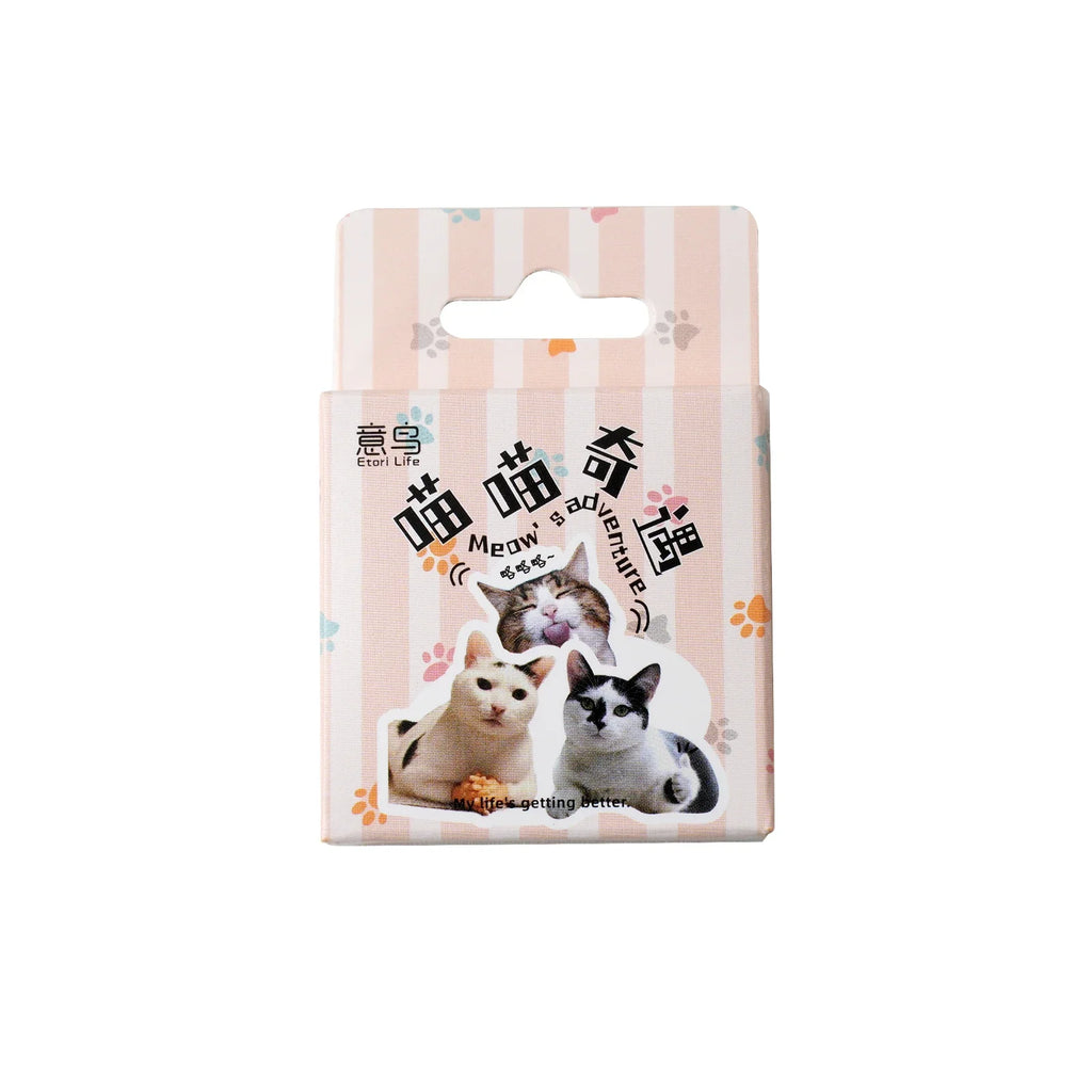 46pcs/Bag,Cat Stickers,Be for Suitcase Skateboard Luggage Laptop Phone Diy Sticke Decoration Stationery School Supplies Toys