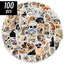 10/50/100pcs Funny Dog Stickers Cartoon Cute Decals Toy Stationery Guitar Phone Bicycle Laptop Luggage Car Graffiti Kids Sticker